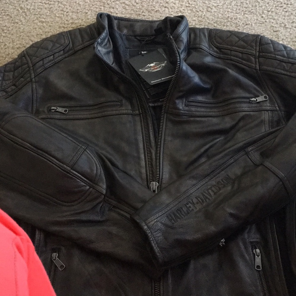 Men Leather Harley Davidson Riding gear